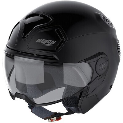 Casco Moto Jet Nolan N30-4 T CLASSIC 010 Nero Opaco