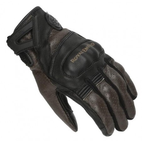 GUANTI ROYAL ENFIELD PELLE Stalwart Black & Brown