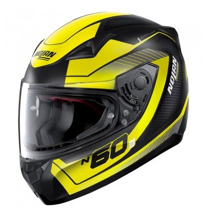 Casco integrale Nolan N60.5 Veles , nero e giallo - L Casco integrale Nolan N60.5 Veles , nero e giallo - L