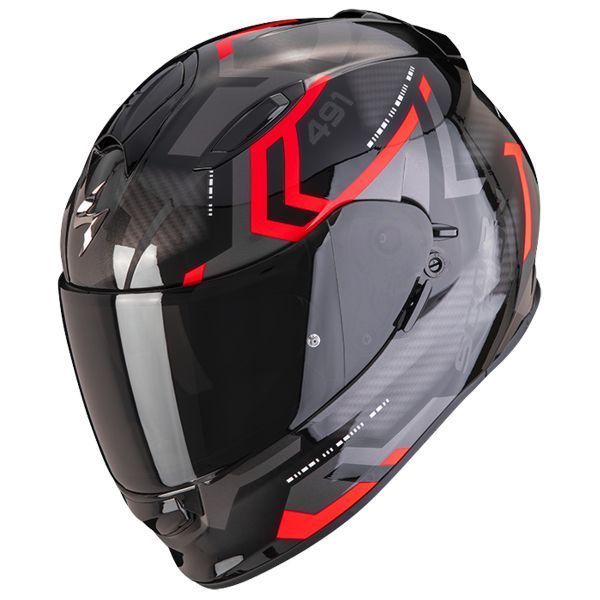 Casco Integrale Scorpion Exo 491 Spin NERO-ROSSO