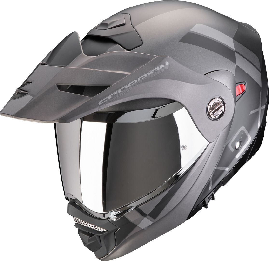 Casco Scorpion ADX-2 GALANE Argento Nero