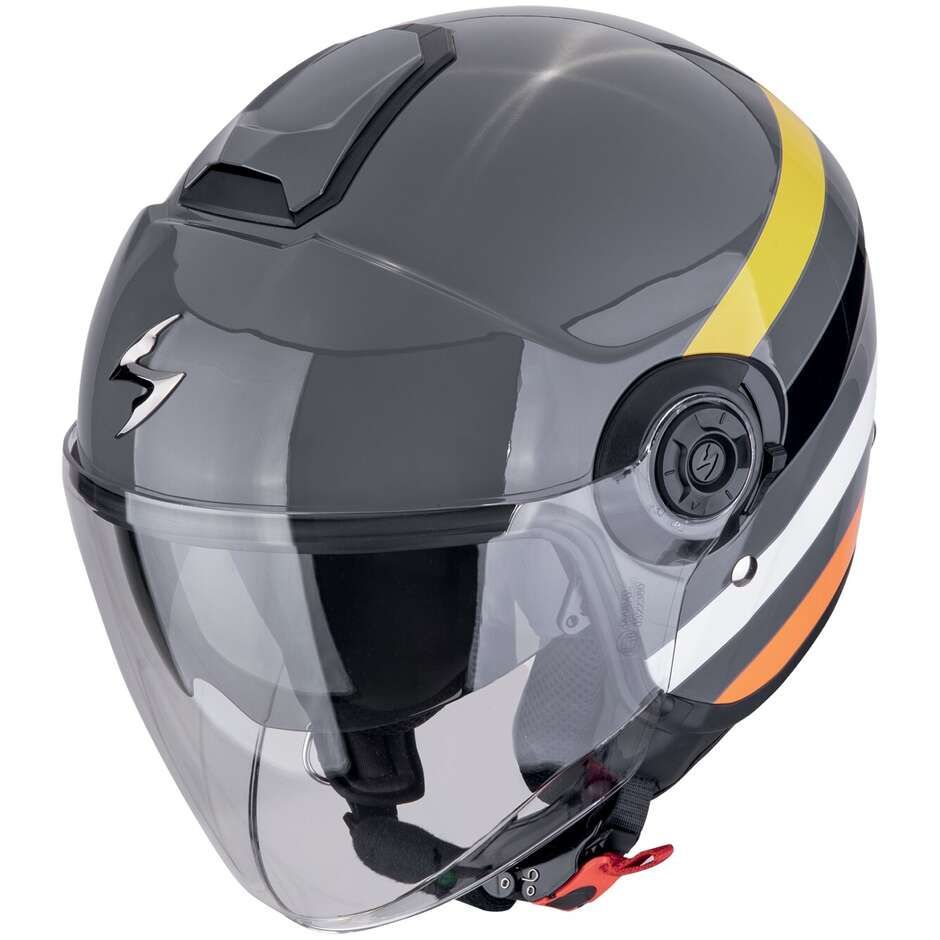 Casco Moto Jet Scorpion EXO-CITY II BEE Grigio Giallo Nero
