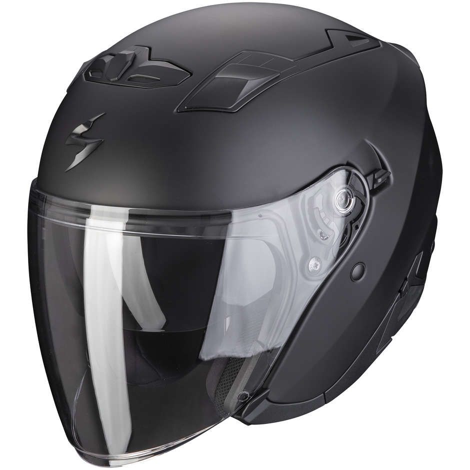 Casco Moto Jet Scorpion EXO-230 Solid Nero Opaco