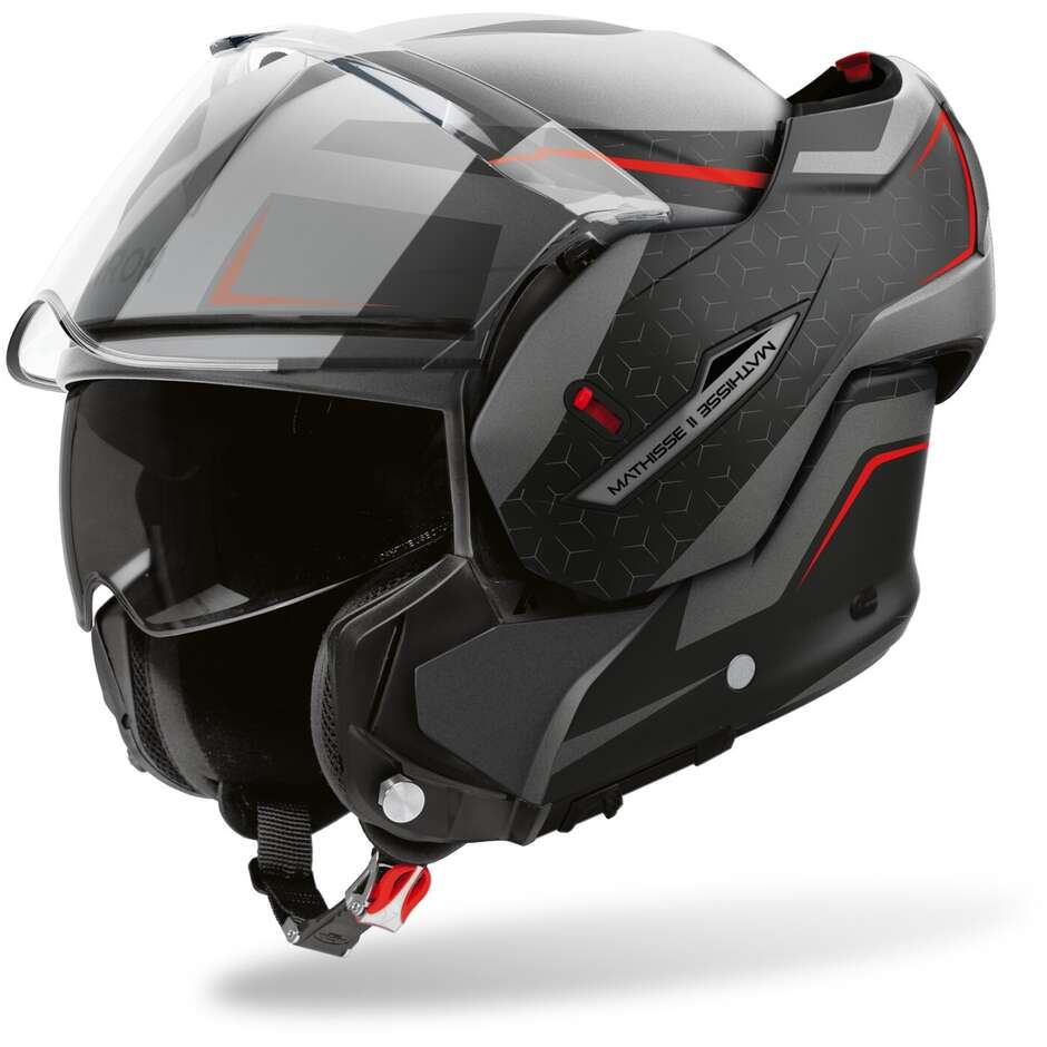 Casco Moto Modulare P/J Airoh MATHISSE 2 MAGNET Opaco