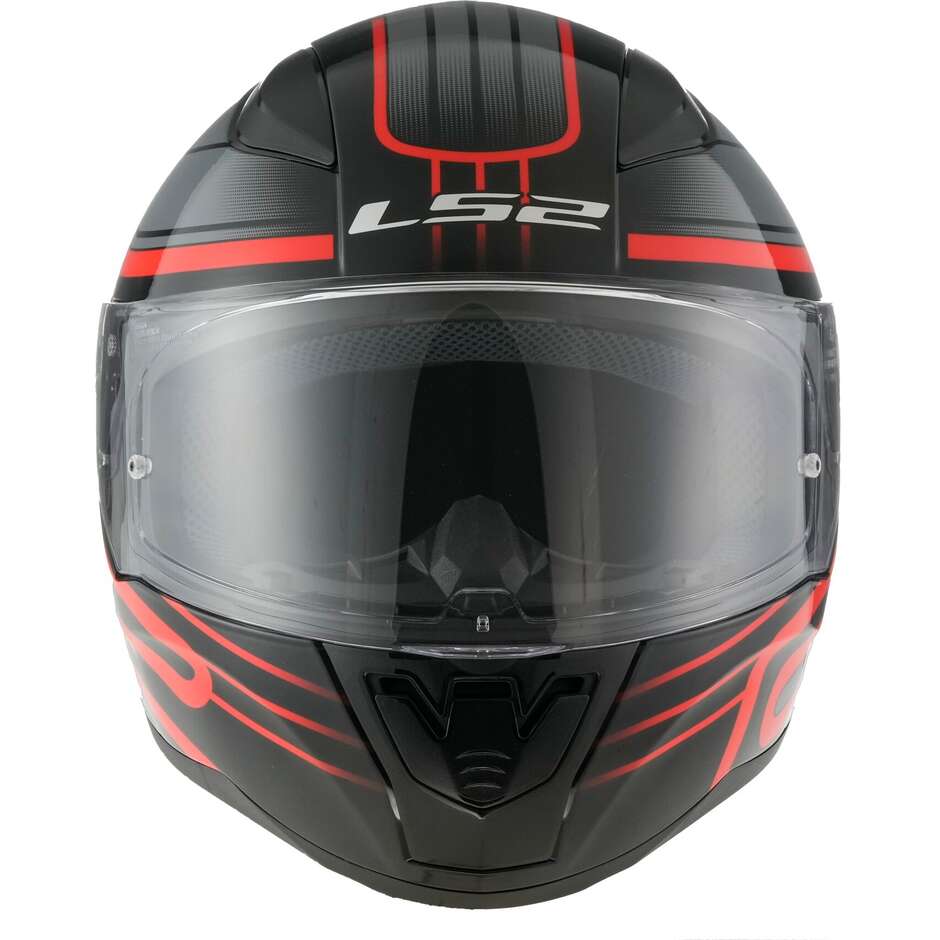 Casco Integrale Moto Ls2 FF353 RAPID 2 Circuit Nero Rosso