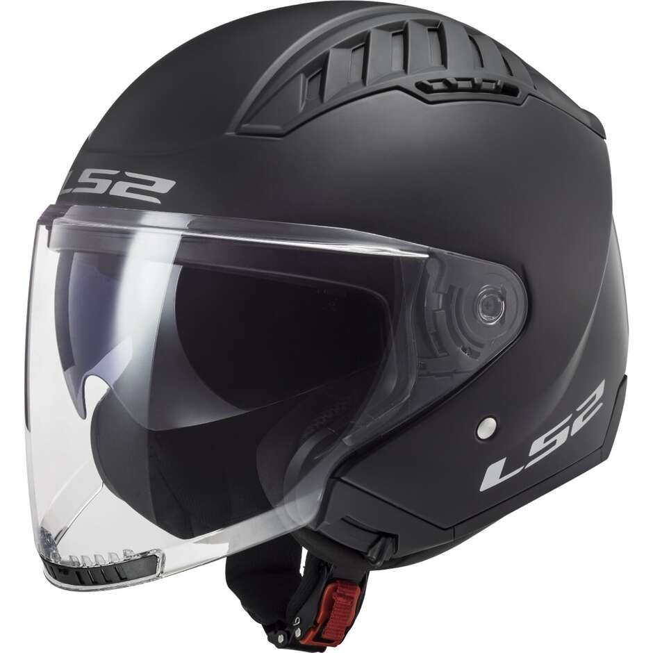 Casco Moto Jet Ls2 OF600 COPTER II Nero Opaco