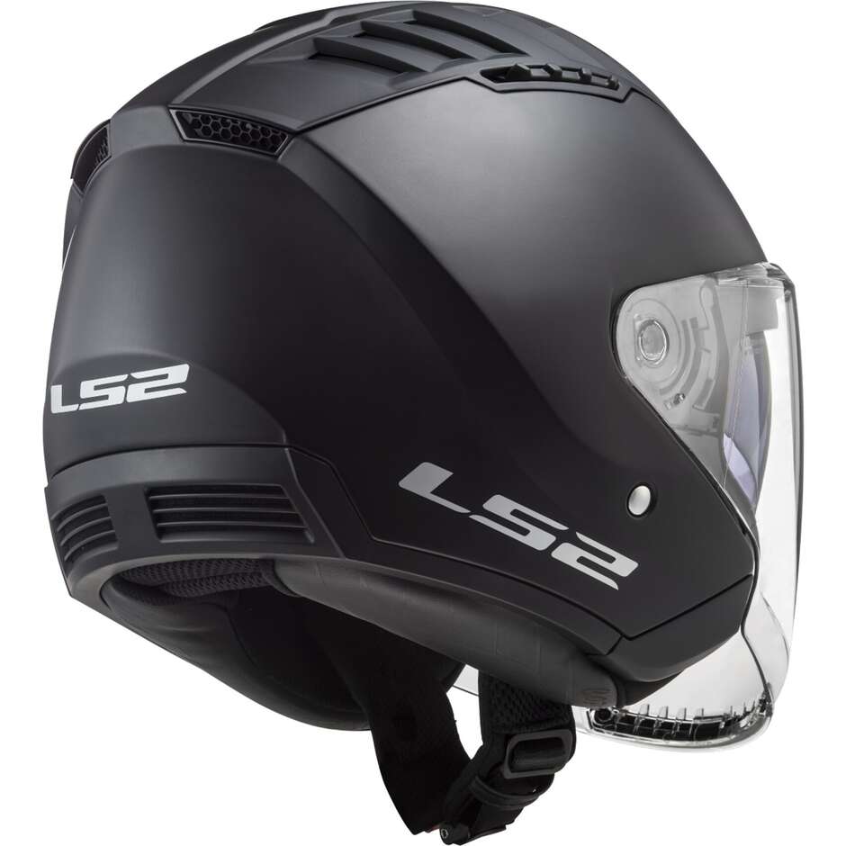 Casco Moto Jet Ls2 OF600 COPTER II Nero Opaco