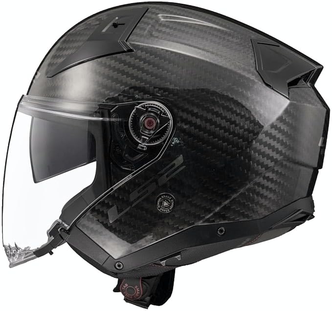 Casco Moto Jet Carbonio Ls2 OF603 INFINITY 2 CARBON Solid Carbonio Lucido