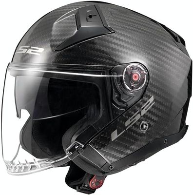 Casco Moto Jet Carbonio Ls2 OF603 INFINITY 2 CARBON Solid Carbonio Lucido