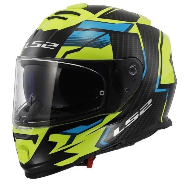 Casco Moto Integrale Ls2 FF800 Tracker Nero Giallo