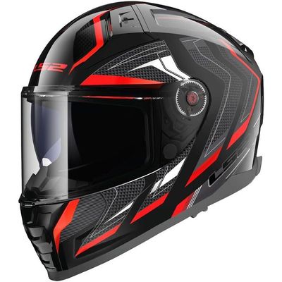 Casco Moto Integrale Ls2 FF811 VECTOR II ALIZER Nero Rosso Metal Casco Moto Integrale Ls2 FF811 VECTOR II ALIZER Nero Rosso Metal
