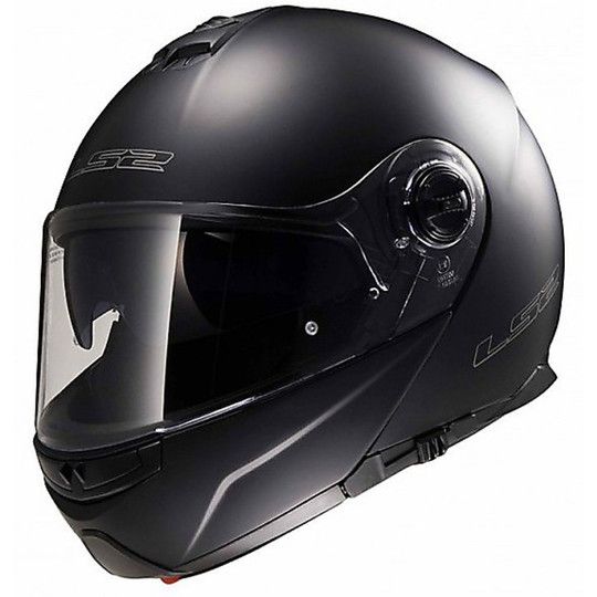 Casco Moto Modulare LS2 Doppia Visiera FF325 Strobe Nero Opaco