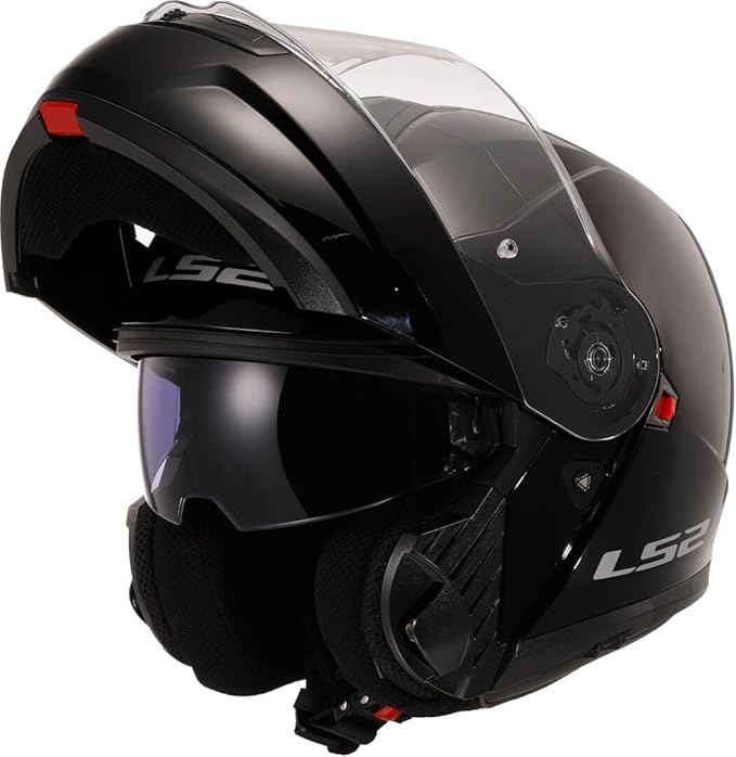 Casco Moto Modulare P/J Ls2 FF908 STROBE II Solid Nero Opaco