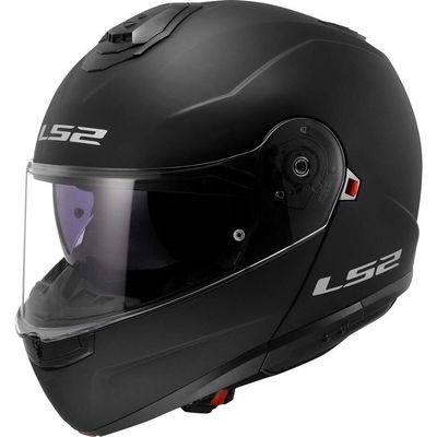 Casco Moto Modulare P/J Ls2 FF908 STROBE II Solid Nero Opaco Casco Moto Modulare P/J Ls2 FF908 STROBE II Solid Nero Opaco