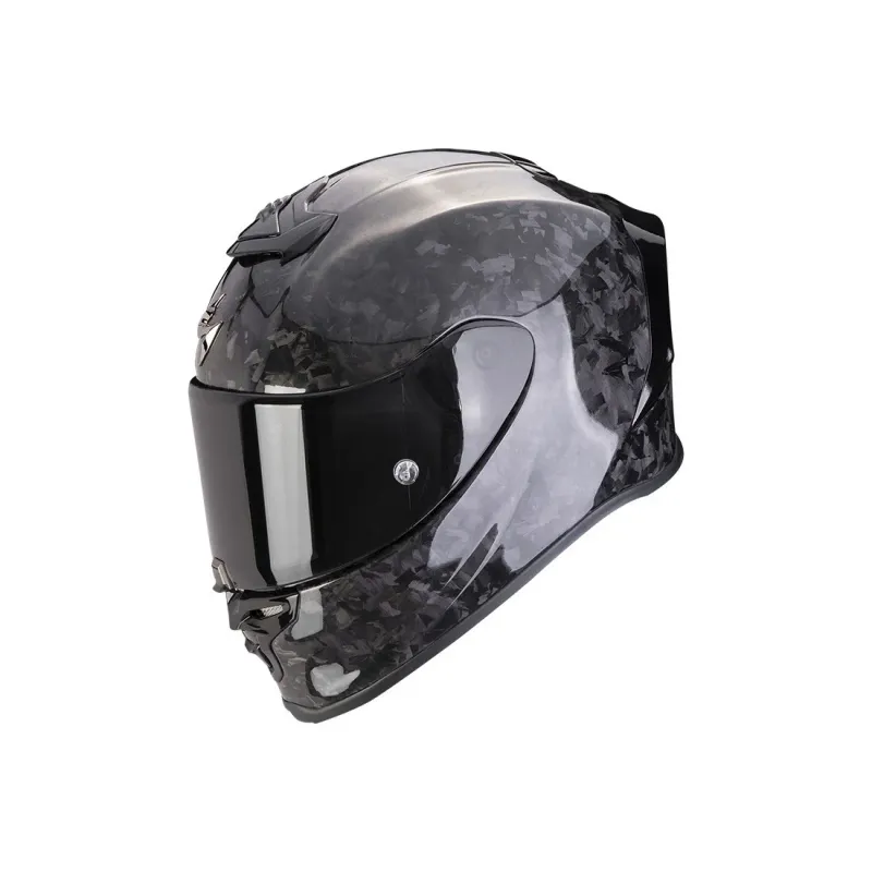 CASCO INTEGRALE MOTO SCORPION EXO R1 EVO CARBON ONYX AIR LUCIDO
