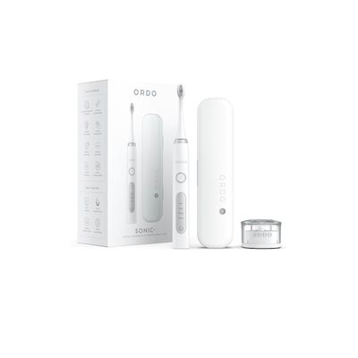 ORDO Sonic+ Toothbrush with Charging Travel Case - White