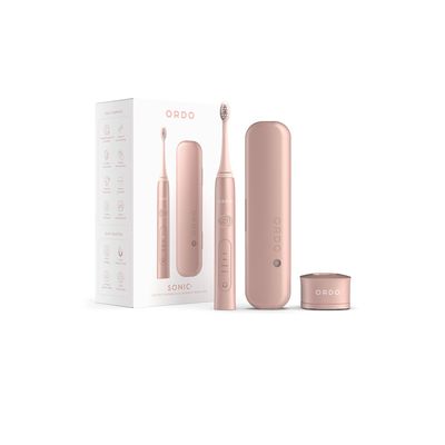 ORDO Sonic+ Toothbrush with Charging Travel Case - Rose Gold