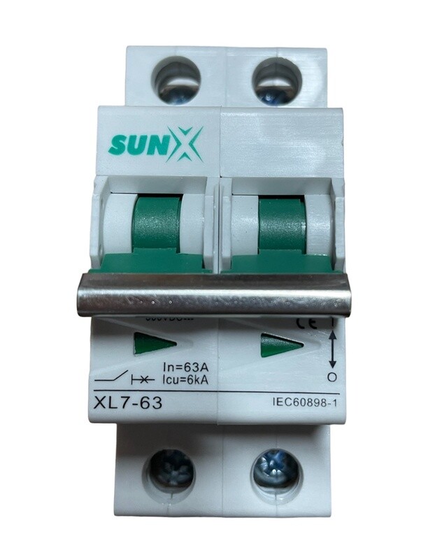 DC Double Pole 63A Breaker