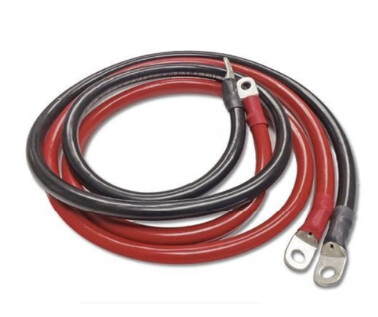 1m Red & 1m Black Solar Battery Cable With 8 Lugs - 25mm 1m Red & 1m Black Solar Battery Cable With 8 Lugs - 25mm