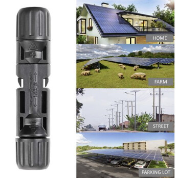 Waterproof Solar Panel Cable MC4 Connectors - 10 Pairs