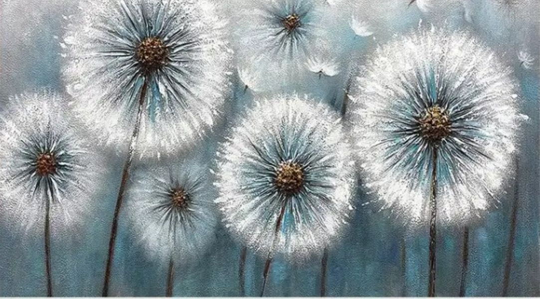 DIY Paint by numbers - Dandelions - Large 40x90cm DIY Paint by numbers - Dandelions - Large 40x90cm