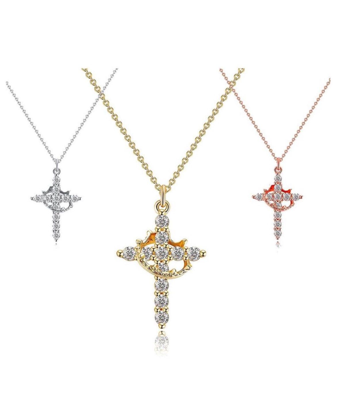 Rotating Cross Necklace