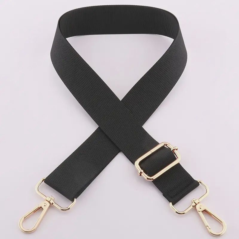 Bag strap Crossbody plain with gold clasps Bag strap Crossbody plain with gold clasps
