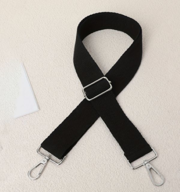 Bag strap with Silver clasps -3cm