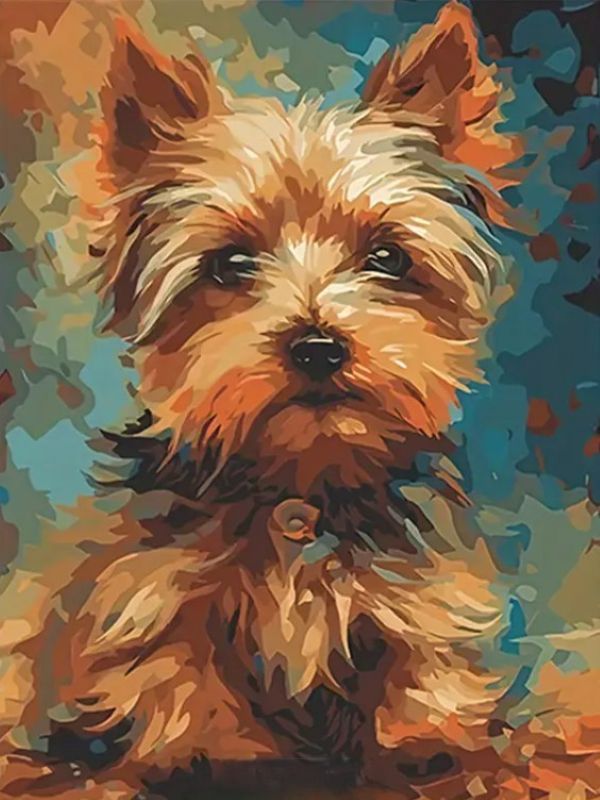 Paint by numbers - Yorkie - 50x40cm Paint by numbers - Yorkie - 50x40cm