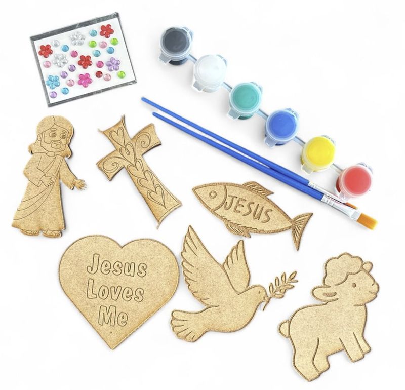 Jesus loves you - Paint your own kit for kids