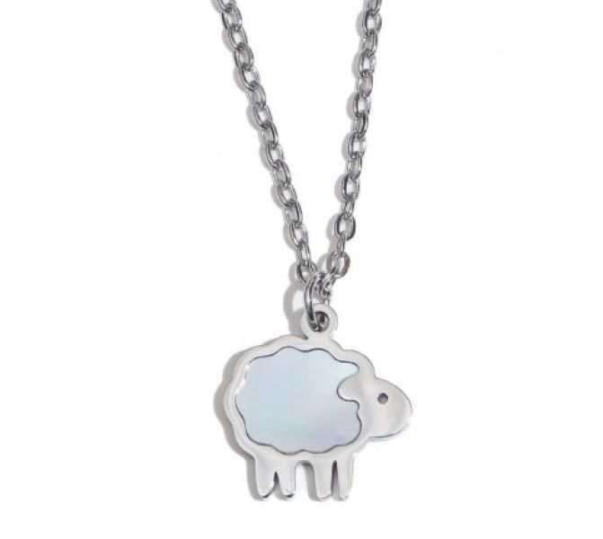 Women's Welcome to the Flock Necklace - Silver Women's Welcome to the Flock Necklace - Silver