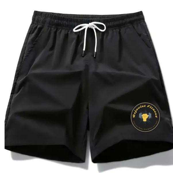 Rejuvist Fitness Mens Quick Dry Shorts, Colour: Black, Size: Small