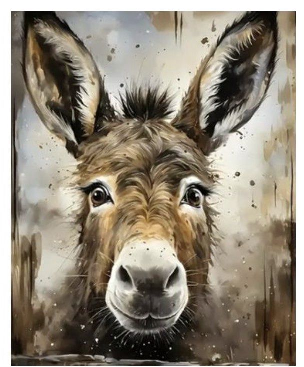 Farmhouse Donkey Paint by numbers