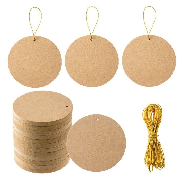 24 Pcs Wooden Christmas Ornaments Unfinished MDF 24 Pcs Wooden Christmas Ornaments Unfinished MDF