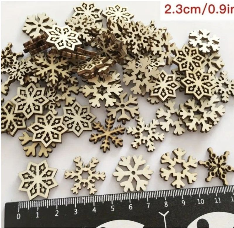 100 pcs Snowflake confetti