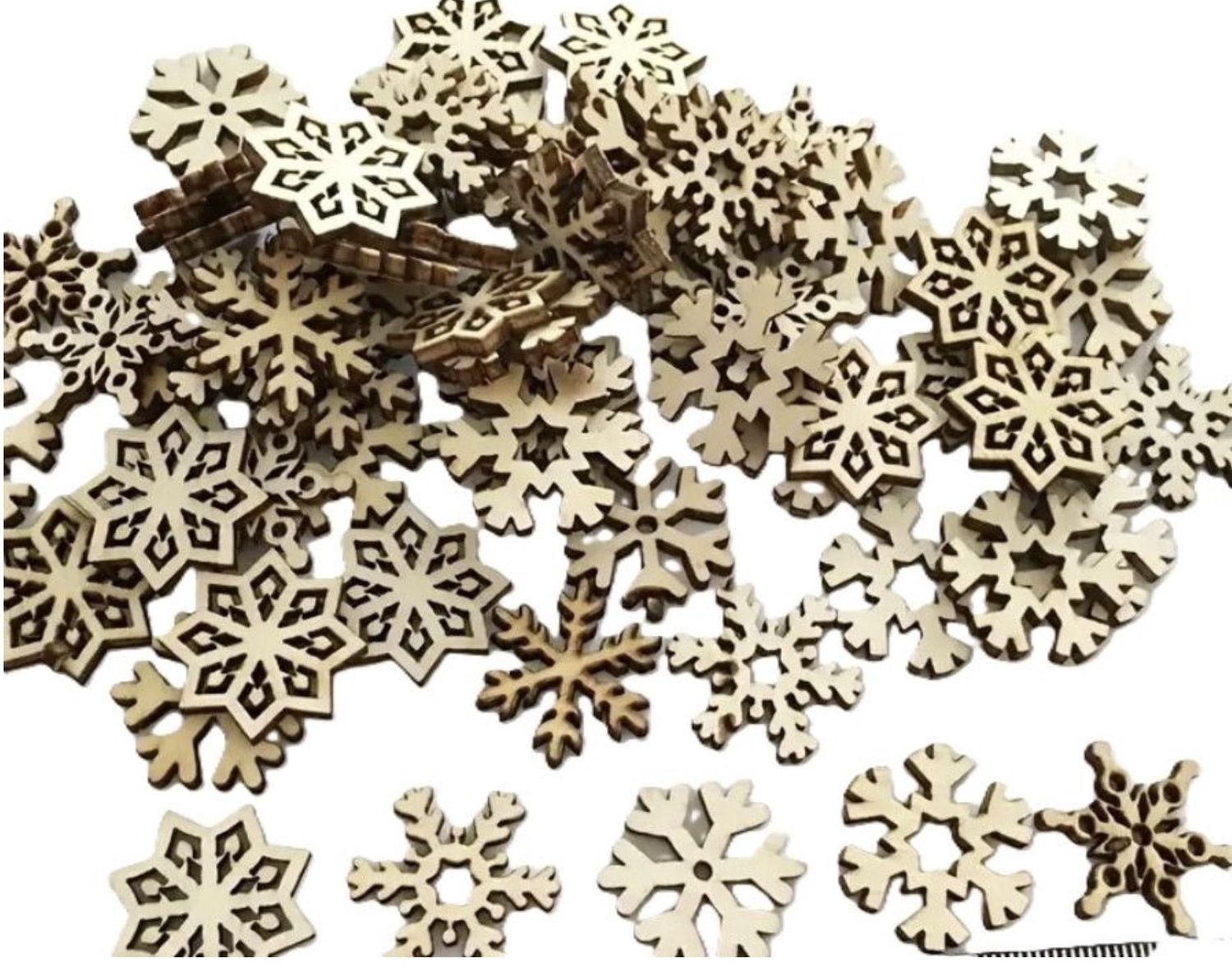 100 pcs Snowflake confetti 100 pcs Snowflake confetti