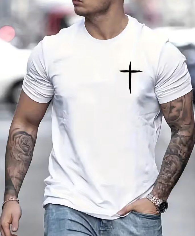 Men's T-shirt - Christian cross