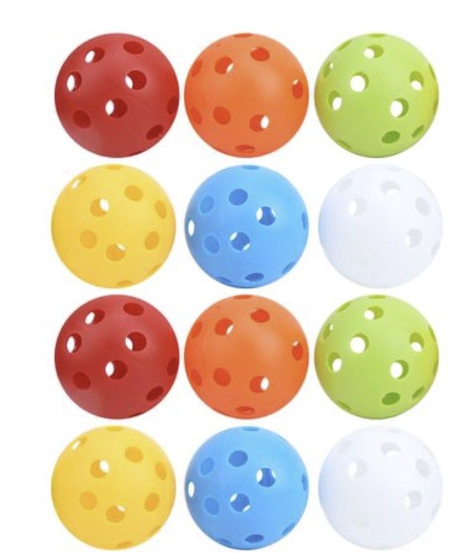 Golf Practice Hollow Plastic Balls - pack of 20