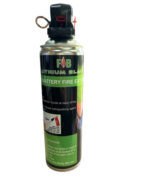 FlameBlock Lithium Battery Fire Extinguisher - 500ml