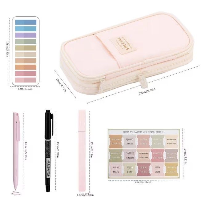 35 Piece Bible Study Stationery Set
