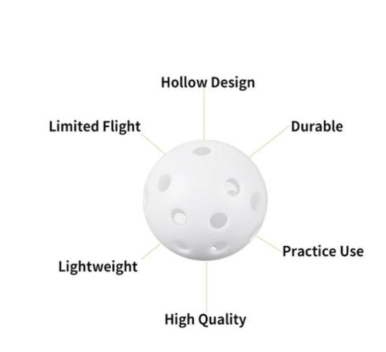 Golf Practice Balls - White - 15 Pieces