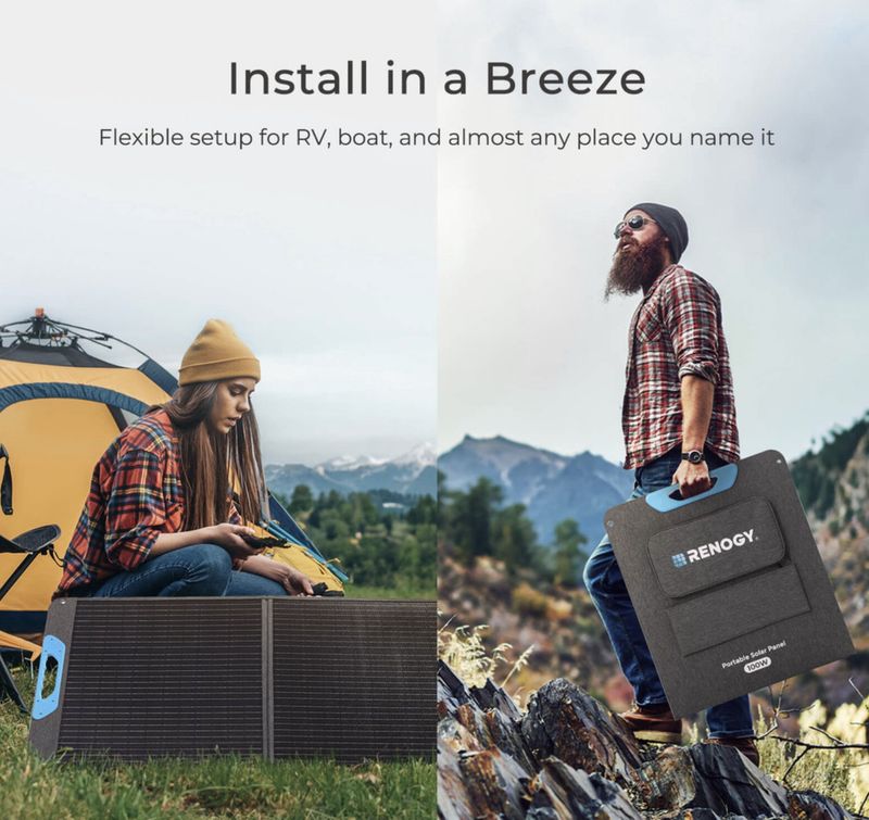 Renogy 100W Portable Solar Panel