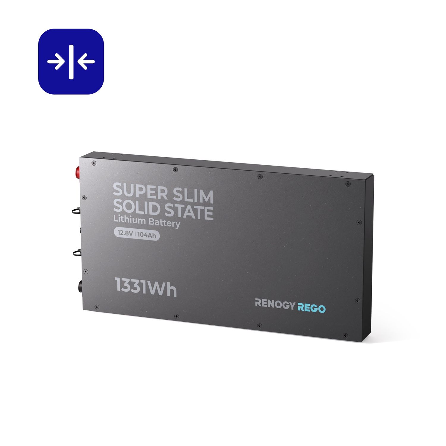 12V 104Ah Super Slim Solid State Lithium Battery