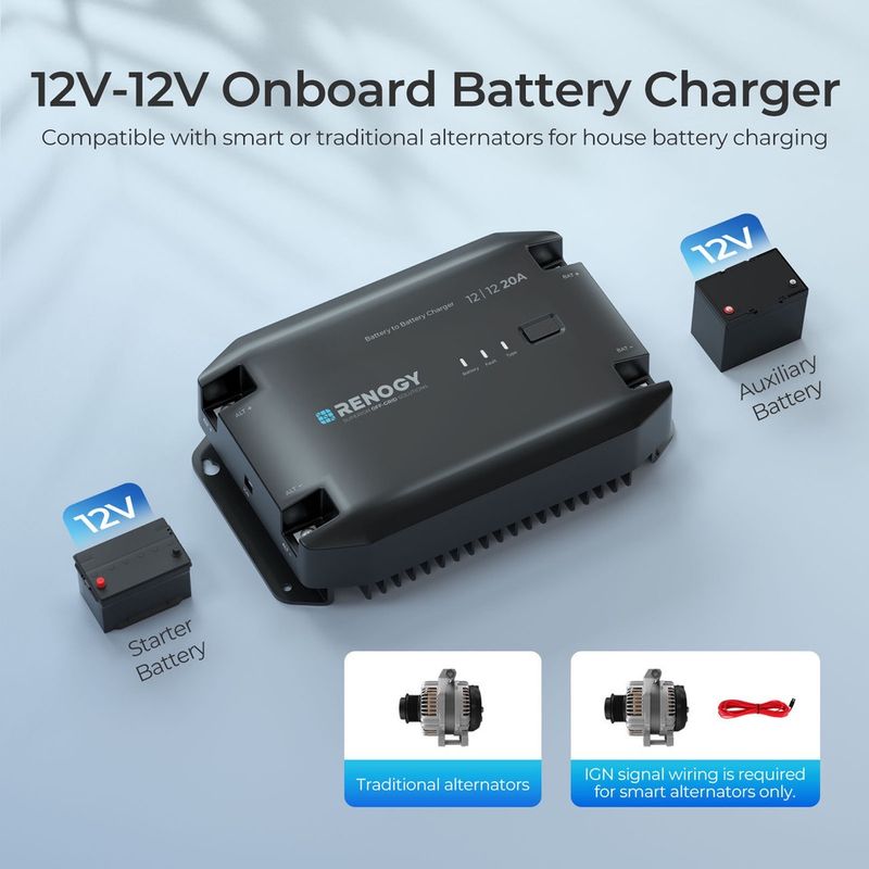 12V 20A DC-DC Battery Charger