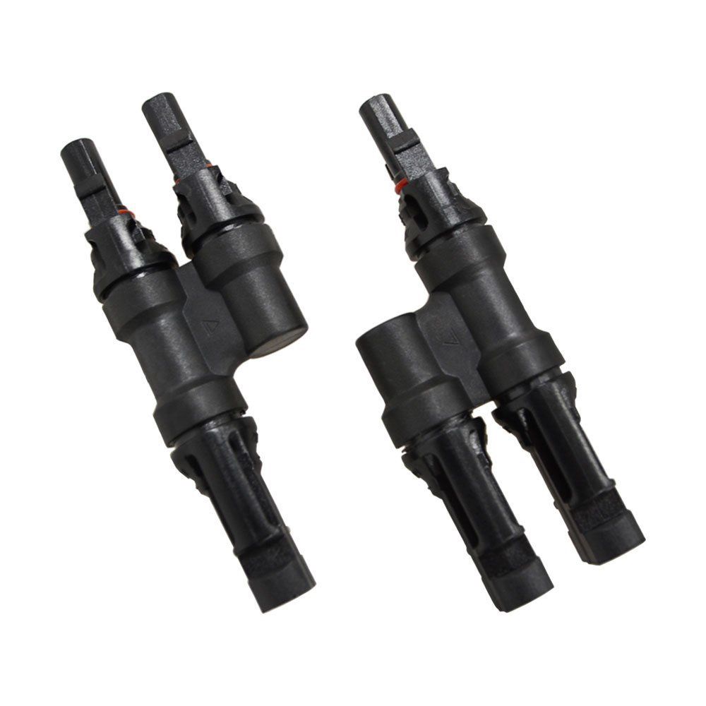 Renogy CNCT-MC4Y Branch Connectors Solar MC4 Connectors Y Connector in Pair MMF+FFM Renogy CNCT-MC4Y Branch Connectors Solar MC4 Connectors Y Connector in Pair MMF+FFM