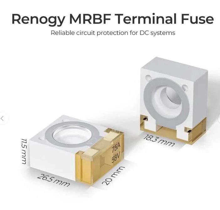 30A Terminal Fuse + M8 Terminal Bolt