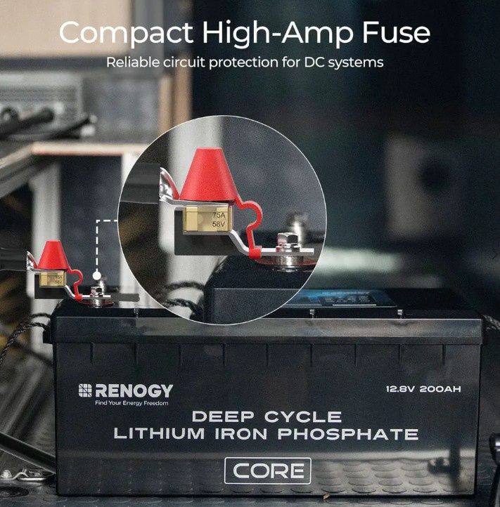 30A Terminal Fuse + M8 Terminal Bolt