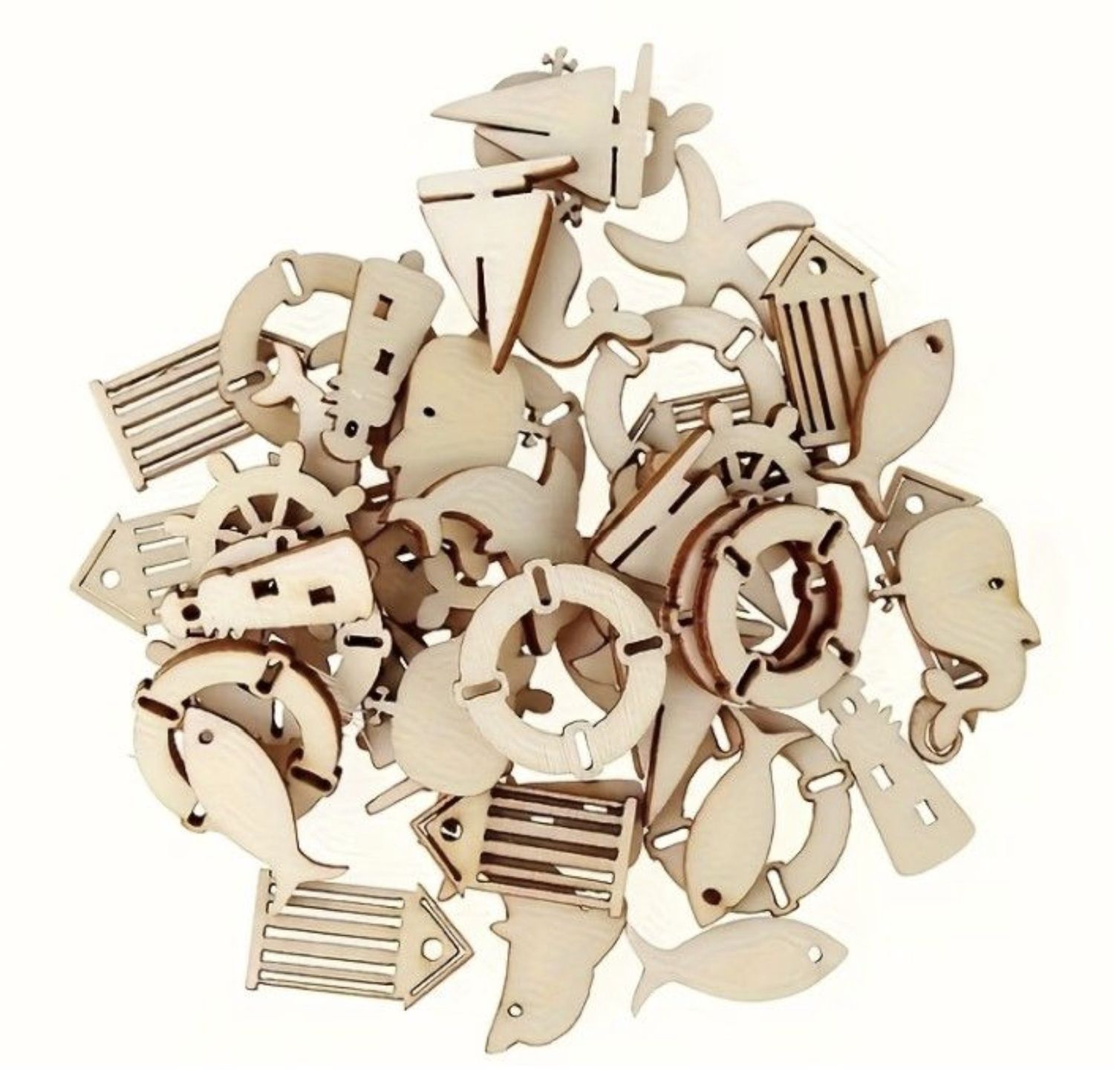 100 Pieces Nautical Ocean themed table scatters