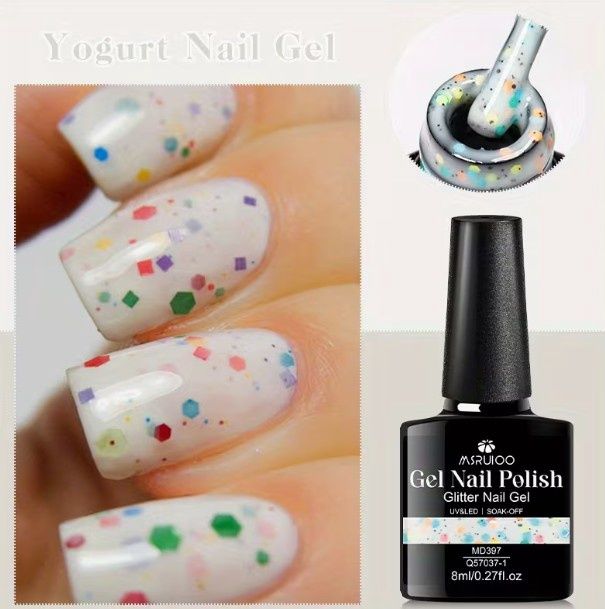 MSRUIOO Glitter Nail Polish 8ml MD397 MSRUIOO Glitter Nail Polish 8ml MD397