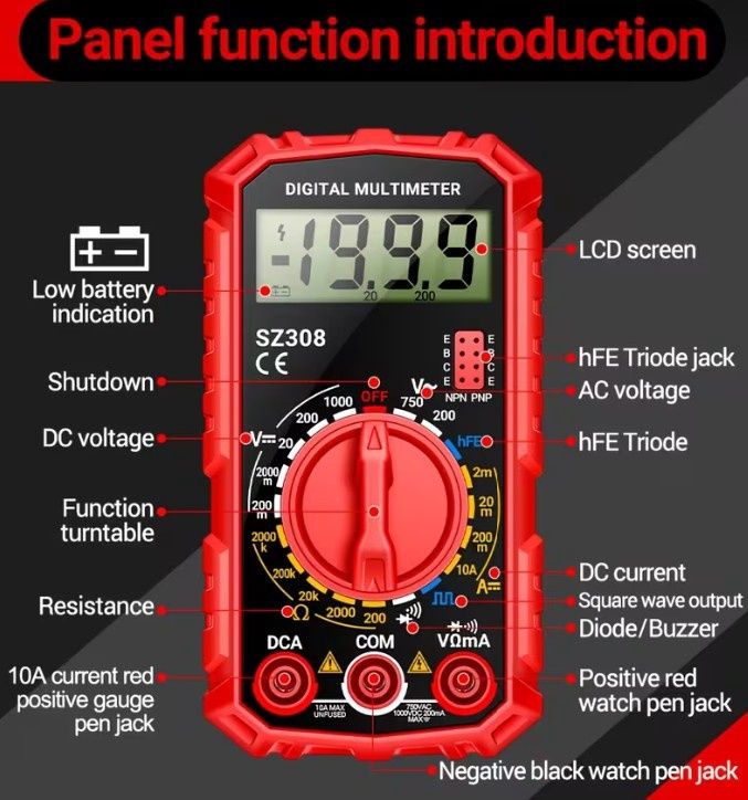 Multimeter And Electric Pen Set tester